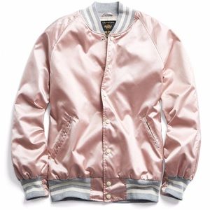 TODD SNYDER + GOLDEN BEAR Size Small Japanese Nylon Bomber Jacket in pink